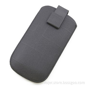 Leather Mobile Phone Case with Retractable Pull-tab/Magnetic Flap Closure, Used for Apple's iPhone 4